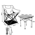 KAMPING COMBO - X2 MOON BEŽ KAMPING STOLICA + MALI STOL