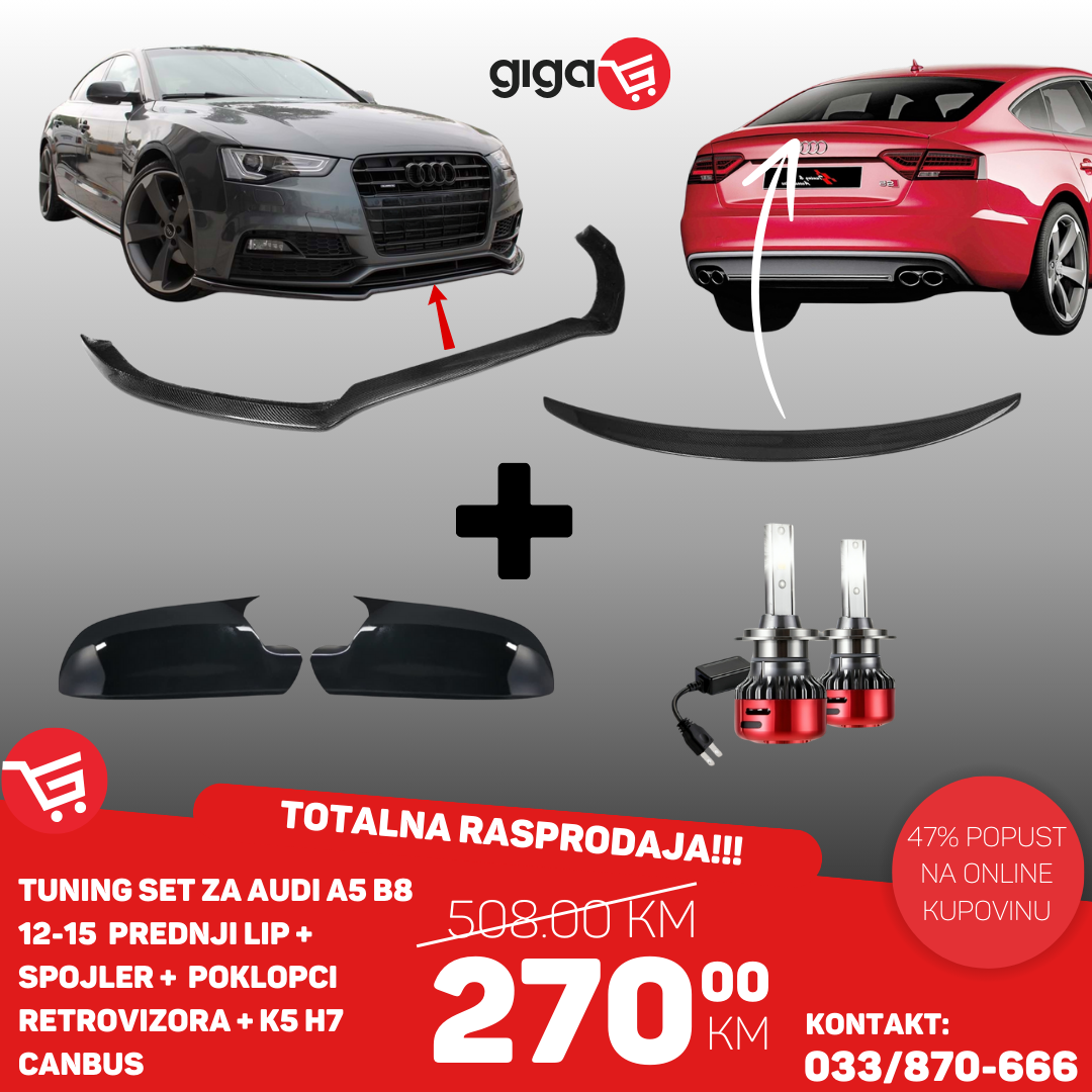 TUNING SET ZA AUDI A5 B8 2012-2015