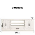VERONA SET TV KOMODA 140CM + POLICA 60CM
