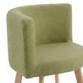 FURNIQ SET 4X ZELENA STOLICA PLATNO + SMEĐI STOL