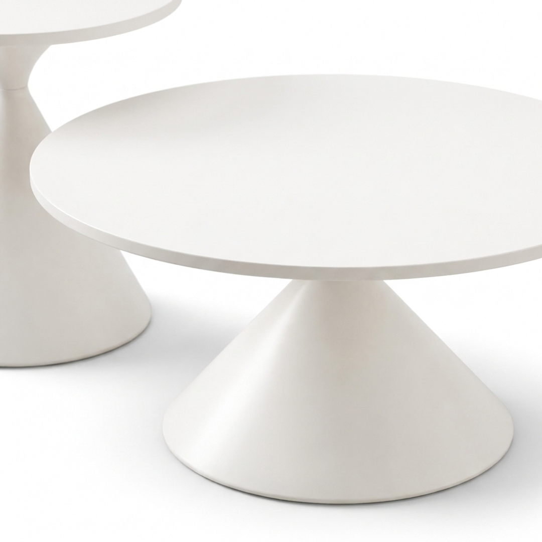 CONIC DNEVNI KLUB STOL BIJELI 70X50 CM