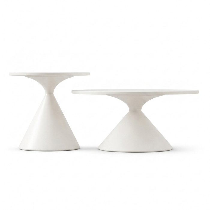 CONIC DNEVNI KLUB STOL BIJELI 70X50 CM