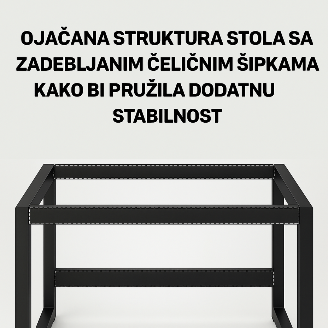 SET ODYSSEY STOLICA CRNA BIJELI RAM I EOS STOL