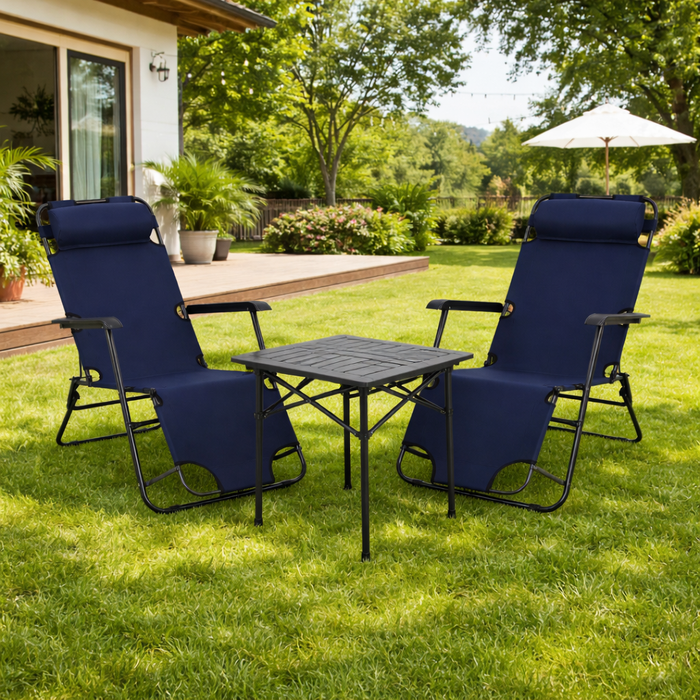 KAMPING COMBO - X2 LEŽALJKE + GRATIS MALI STOL