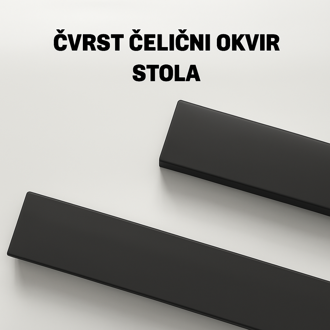 SET ODYSSEY STOLICA CRNA BIJELI RAM I EOS STOL