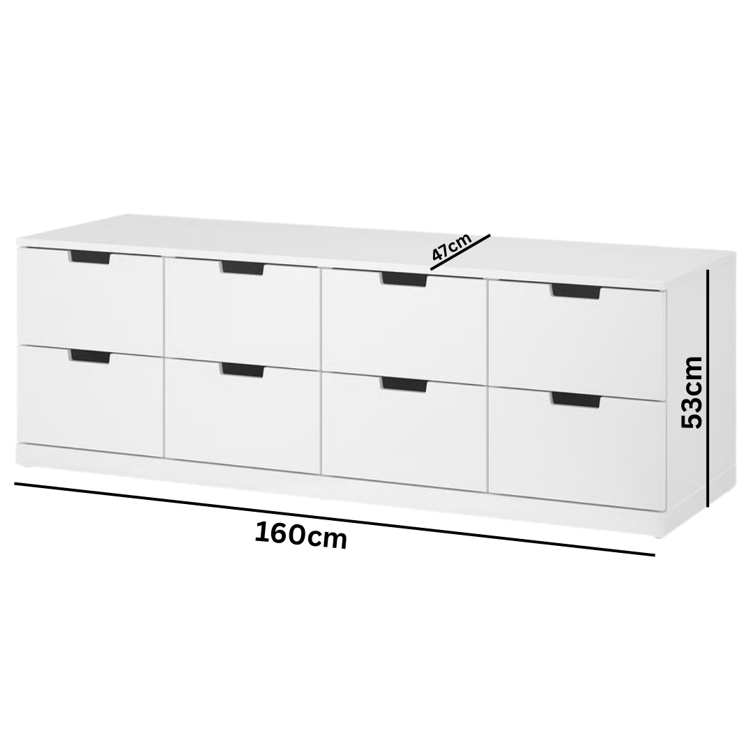 COSVIA KOMODA 160x53CM BIJELA