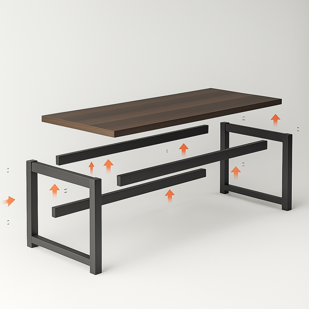 SET ODYSSEY STOLICA CRNA BIJELI RAM I EOS STOL