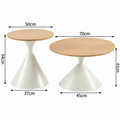 CONIC DNEVNI KLUB STOL KHAKI 70X50 CM