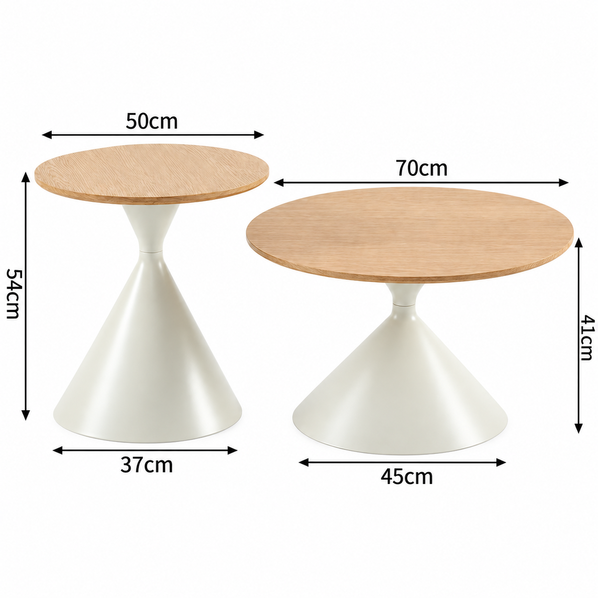CONIC DNEVNI KLUB STOL KHAKI 70X50 CM