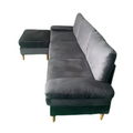 AKVILE UGAONA GARNITURA SOFA CRNA