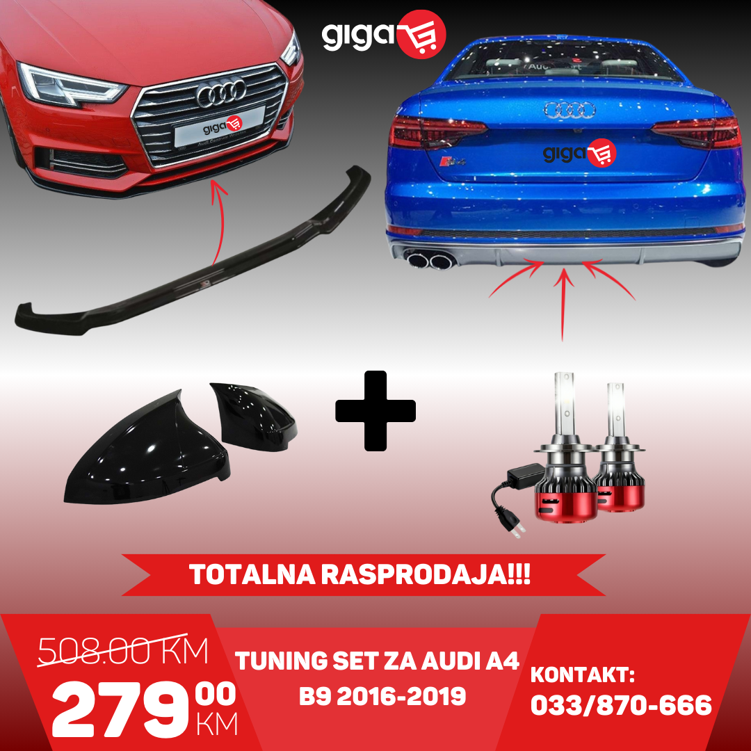 TUNING SET ZA AUDI A4 B9 2016-2019