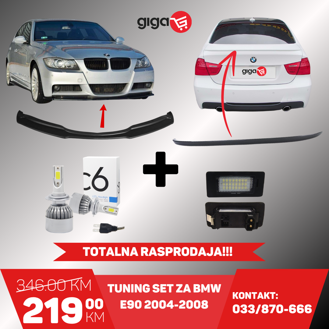 TUNING SET ZA BMW E90 2004-2008