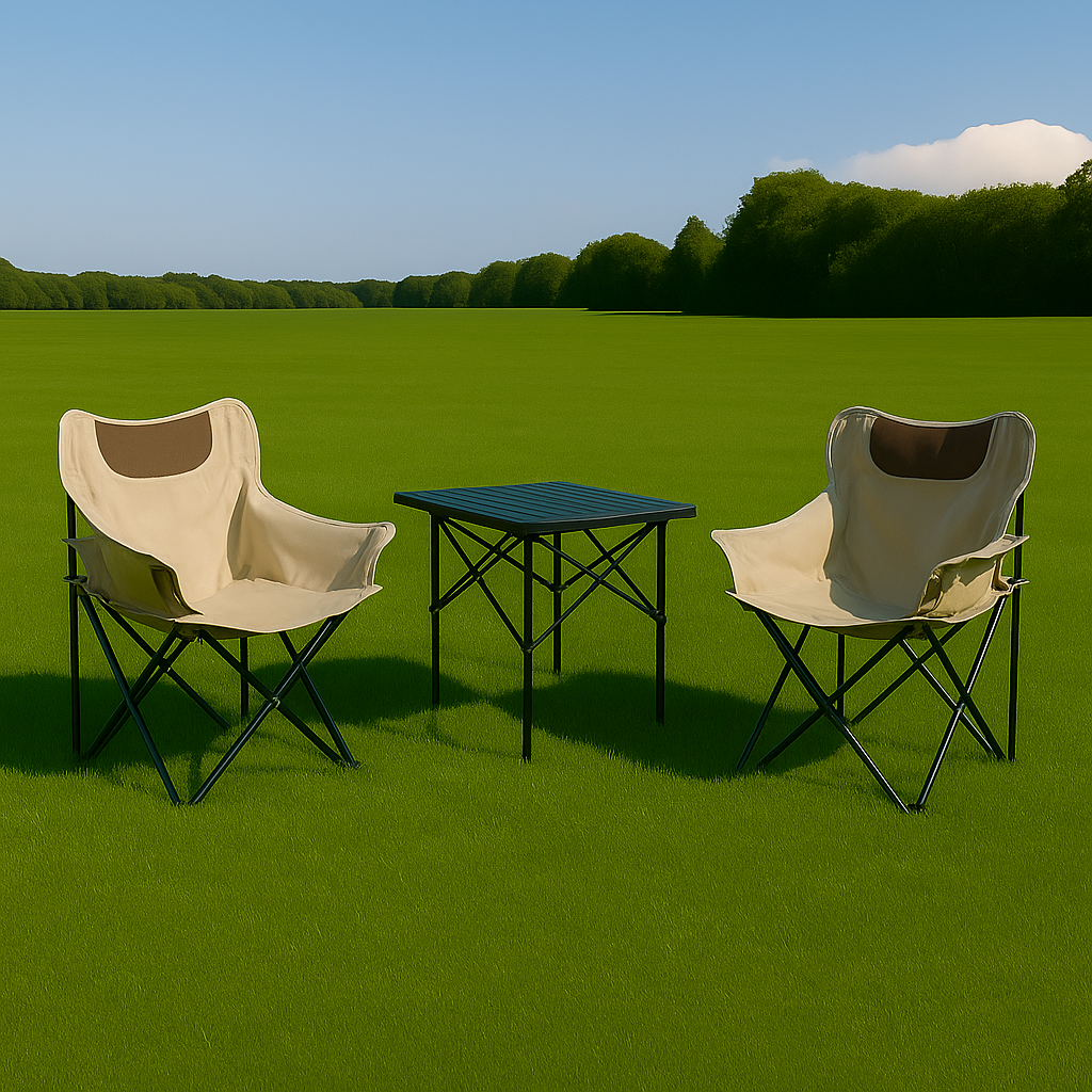 KAMPING COMBO - X2 MOON BEŽ KAMPING STOLICA + MALI STOL