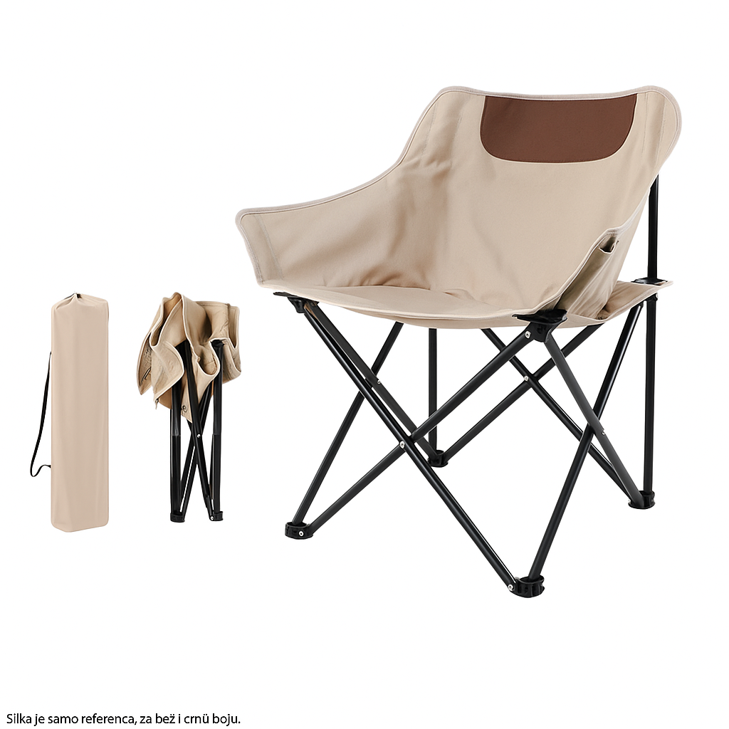 KAMPING COMBO - 4X MOON BEŽ KAMPING STOLICE + VELIKI STOL