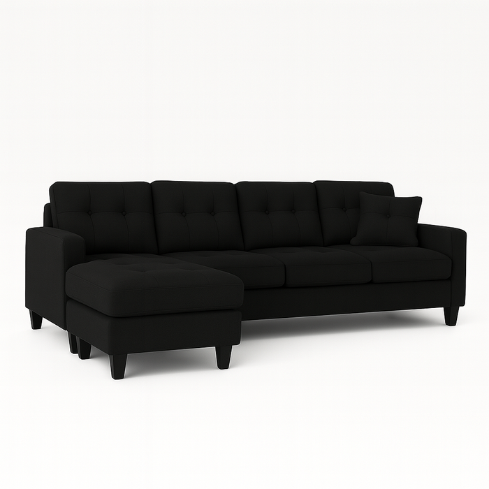 TAPLEY UGAONA GARNITURA SOFA CRNA