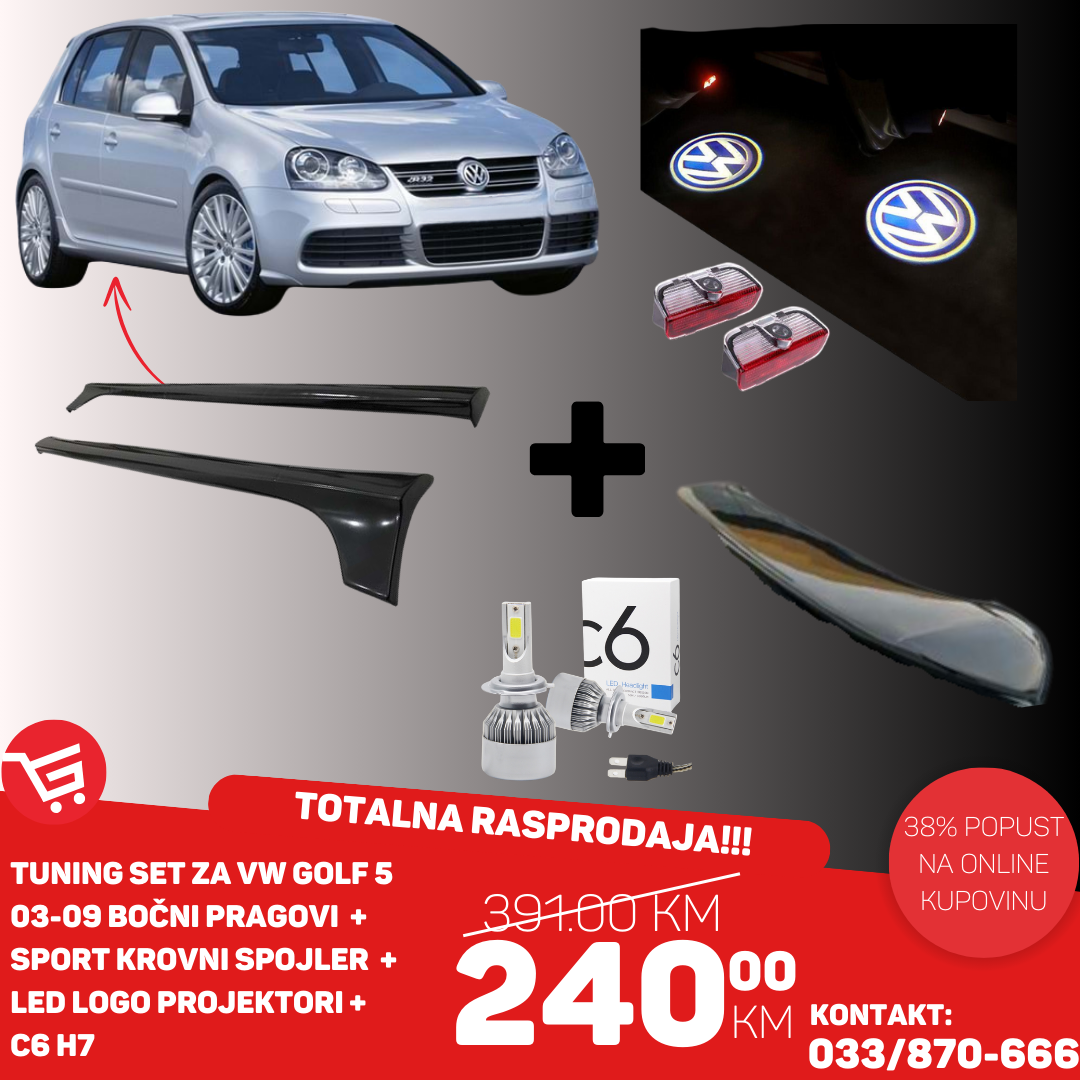 TUNING SET ZA VW GOLF 5 2003-2009