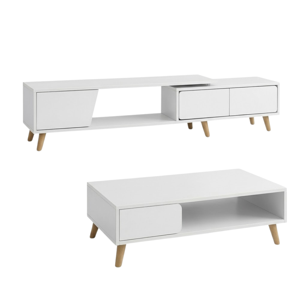 SET NAELIS TV KOMODA 120+80 CM + CANOPIA KLUB STO DNEVNI