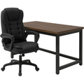 SET EOS KANCELARIJSKI STOL 100x60 CRNI + MIRAGE KANCEALRIJSKA STOLICA YT-809 PLATNO CRNA