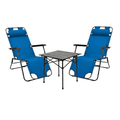 KAMPING COMBO - 2X PLAVA LEŽALJKA + GRATIS MALI STOL