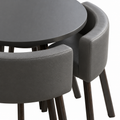 VLADI SET 4X TAMNO SIVA STOLICA PU + SIVI STOL