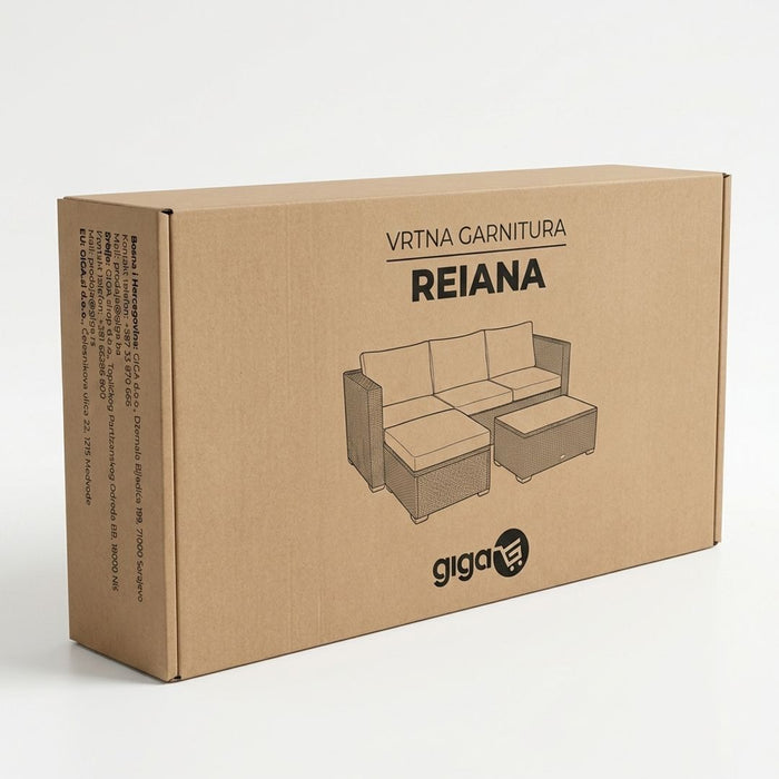 REIANA VRTNA GARNITURA 5 DIJELOVA KHAKI