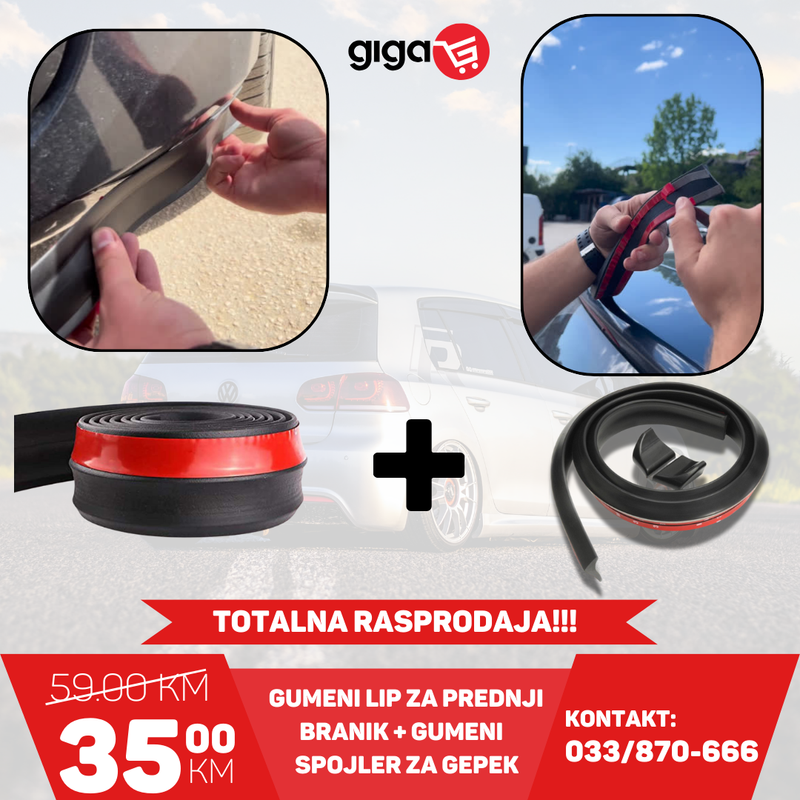 GUMENI LIP ZA PREDNJI BRANIK +GUMENI LIP ZA GEPEK