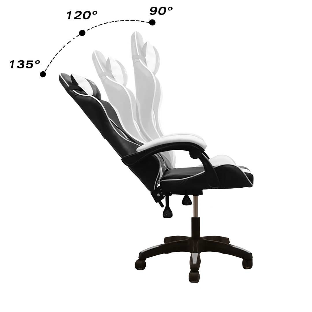 SET CHAHO MASAŽNA BIJELA STOLICA + CHADO GAMING STOL 100cm