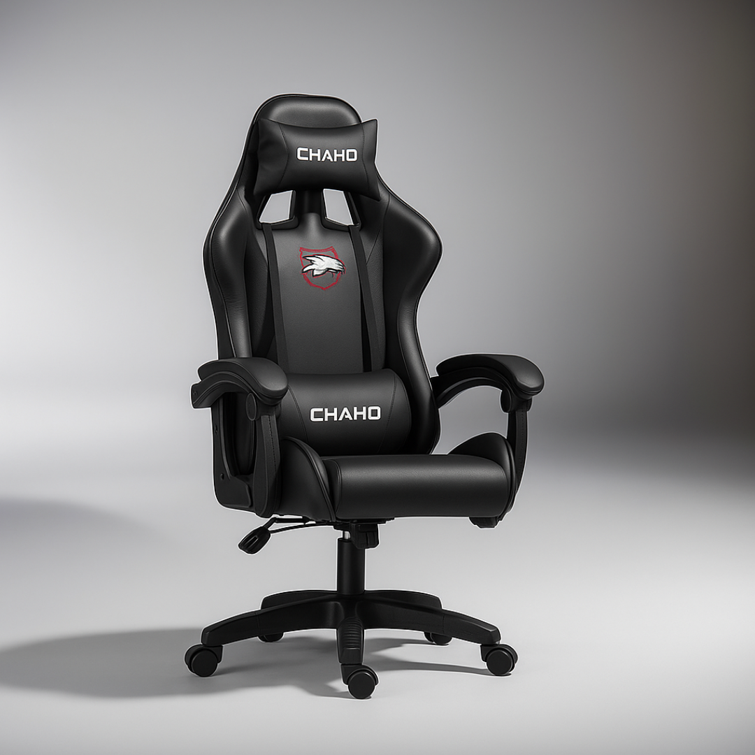 SET CHAHO MASAŽNA CRNA STOLICA + CHADO GAMING STOL 100cm