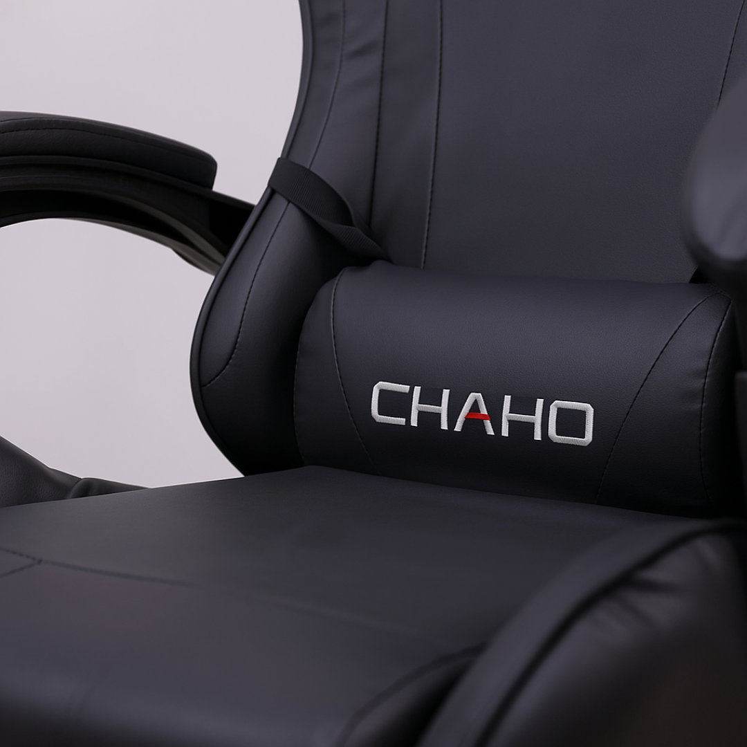 SET CHAHO MASAŽNA CRNA STOLICA + CHADO GAMING STOL 100cm
