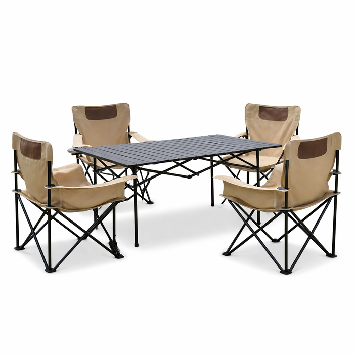 KAMPING COMBO - 4X MOON BEŽ KAMPING STOLICE + VELIKI STOL