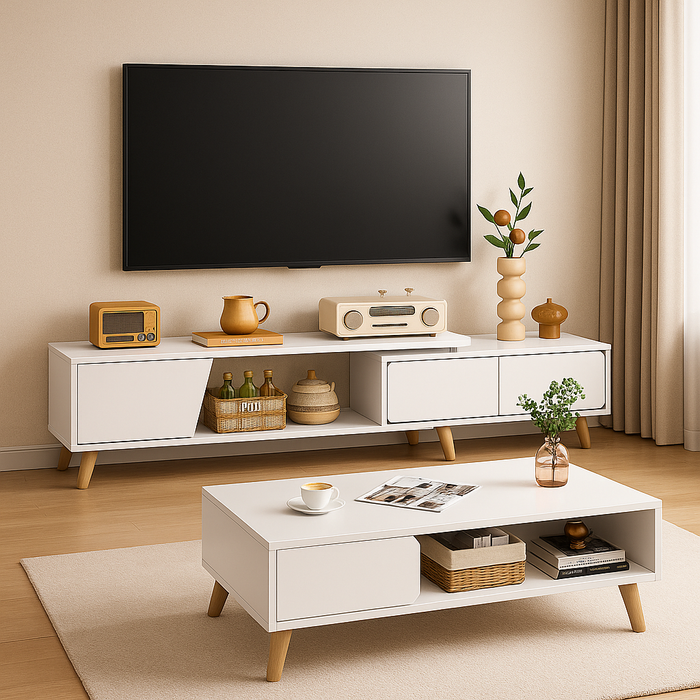 SET NAELIS TV KOMODA 120+80 CM + CANOPIA KLUB STO DNEVNI