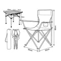 KAMPING COMBO - 2X PLAVA STOLICA + MALI STOL