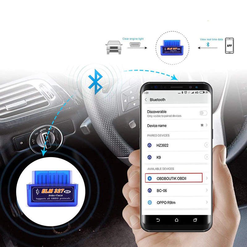 ELM 327 ELM327 V2.1 AUTO DIJAGNOSTIKA 333 KOMADA