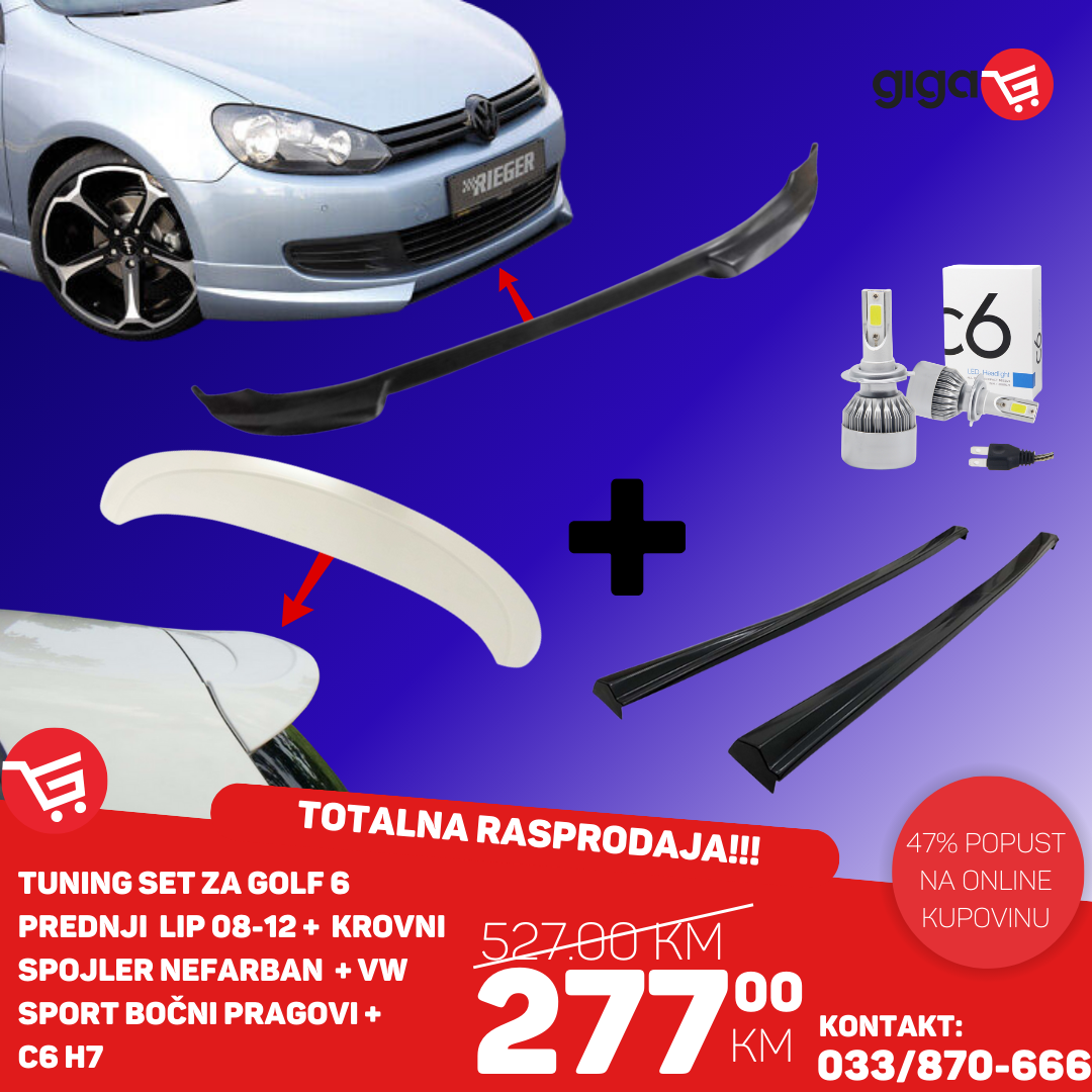 TUNING SET ZA VW GOLF 6 2008-2012