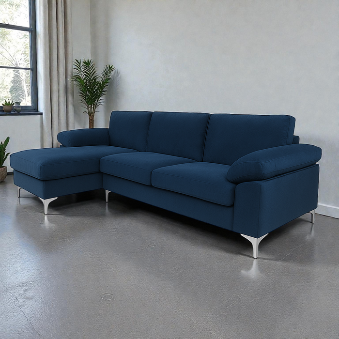 KAVEAH UGAONA GARNITURA SOFA PLAVA