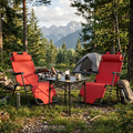 KAMPING COMBO - 2X CRVENA LEŽALJKA + GRATIS MALI STOL