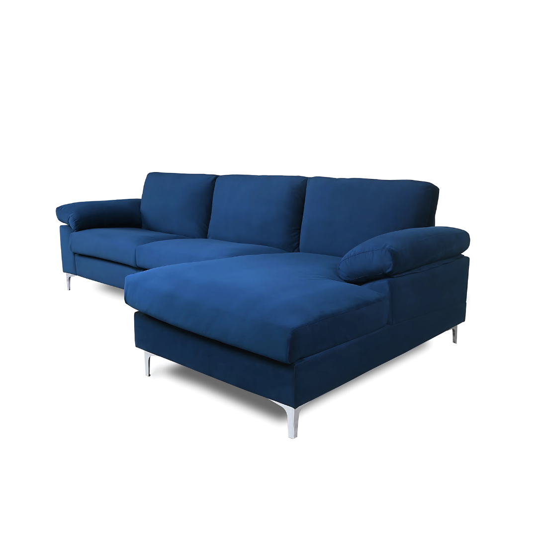 KAVEAH UGAONA GARNITURA SOFA PLAVA