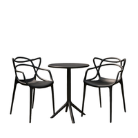 BASTENSKI SET ZEVA STOL + 2X RUNE STOLICA CRNA