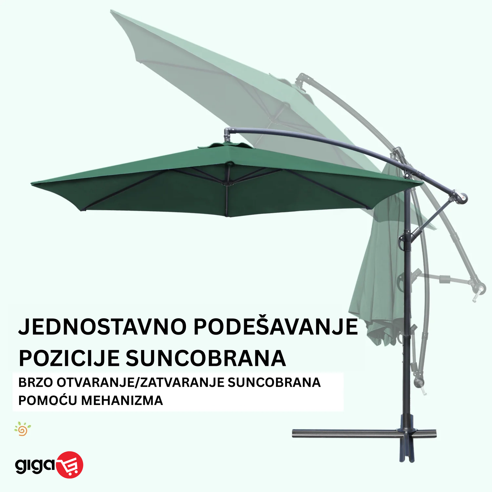 SHADE SUNCOBRAN ZELENI + BREEZI POSTOLJE