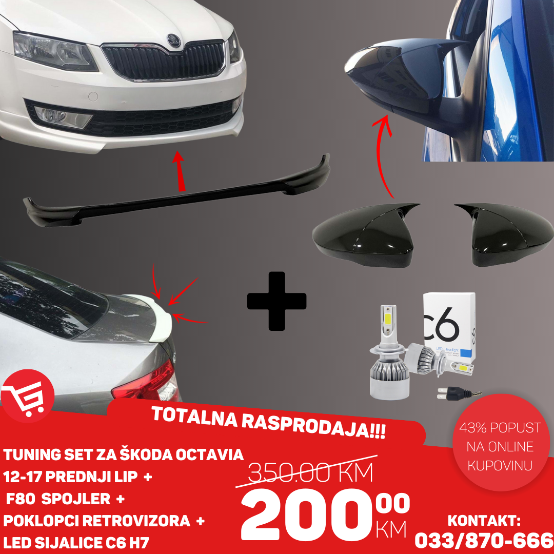 TUNING SET ZA ŠKODU OCTAVIA 2013-2017