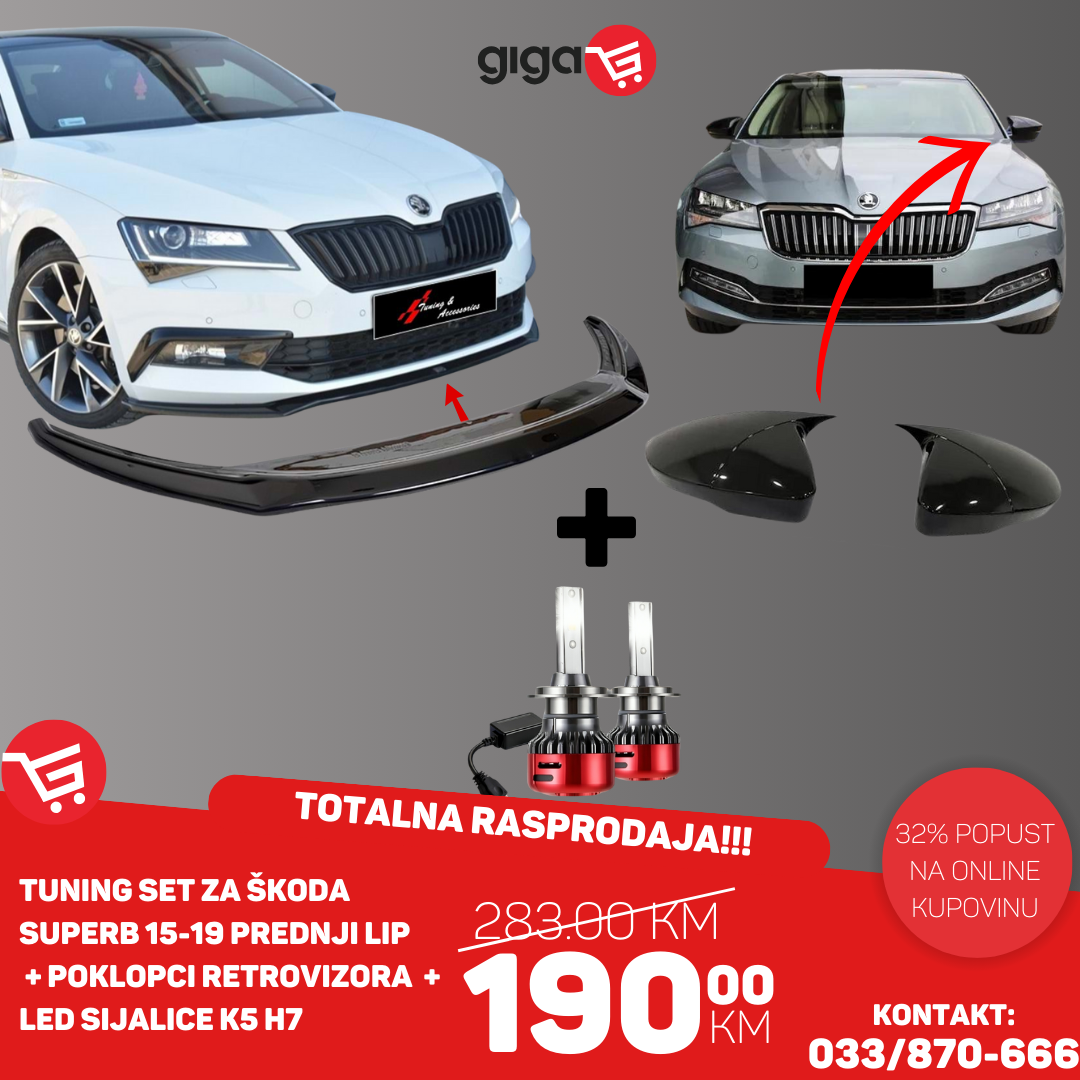 TUNING SET ZA ŠKODU SUPERB 2015-2019