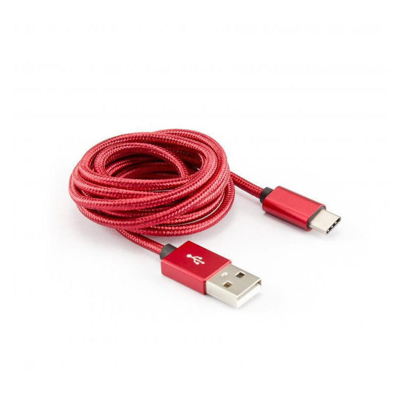 SBOX KABAL USB-TYPE C M/M 1,5M FRUITY CRVENI