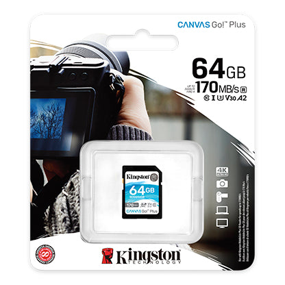 MicroSD Micro SD Kingston CanvasGoPlus 64GB V30