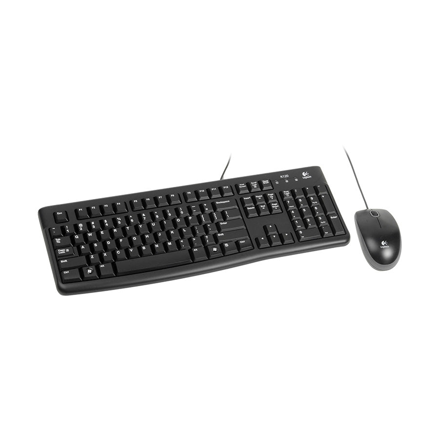 Tastatura + miš LOGITECH MK120 Black US USB