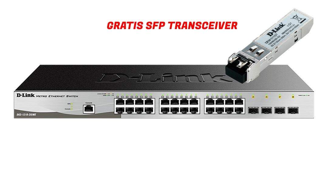 Switch D-Link DGS-1210-28/ME + SFP modul 24port