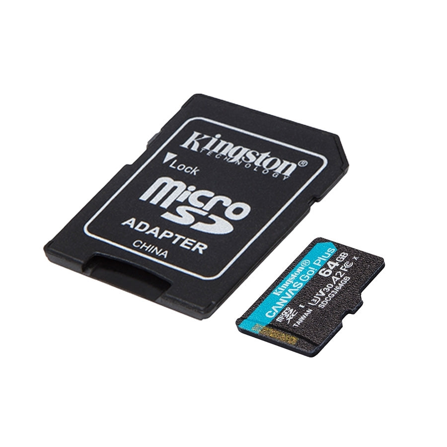 MicroSD Kingston CanvasGOPlus 64GB C10 U3 V30
