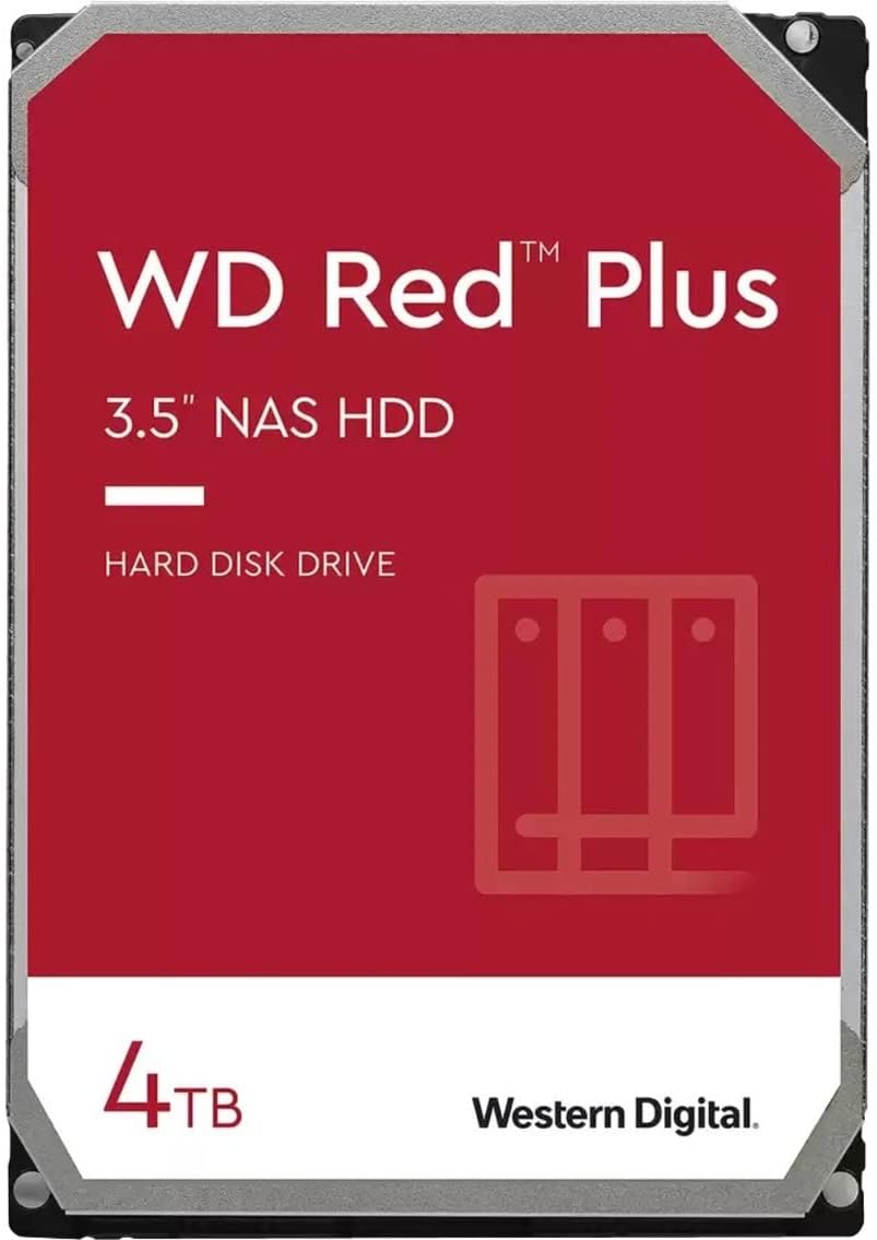 HDD Hard Disk WD Red Plus NAS CMR 4TB 3.5" SATA