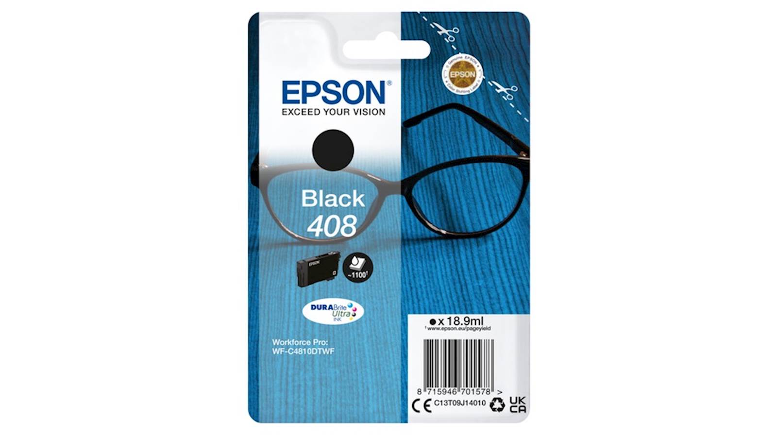 Tinta Epson 408/408L Black Crna 1100str
