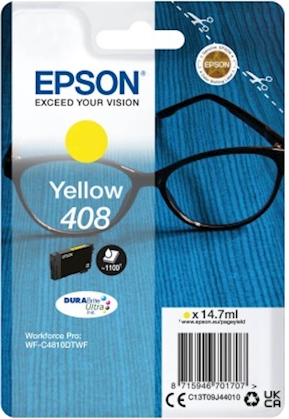 Tinta Epson DURABrite Ultra Spectacles 408 Žuta