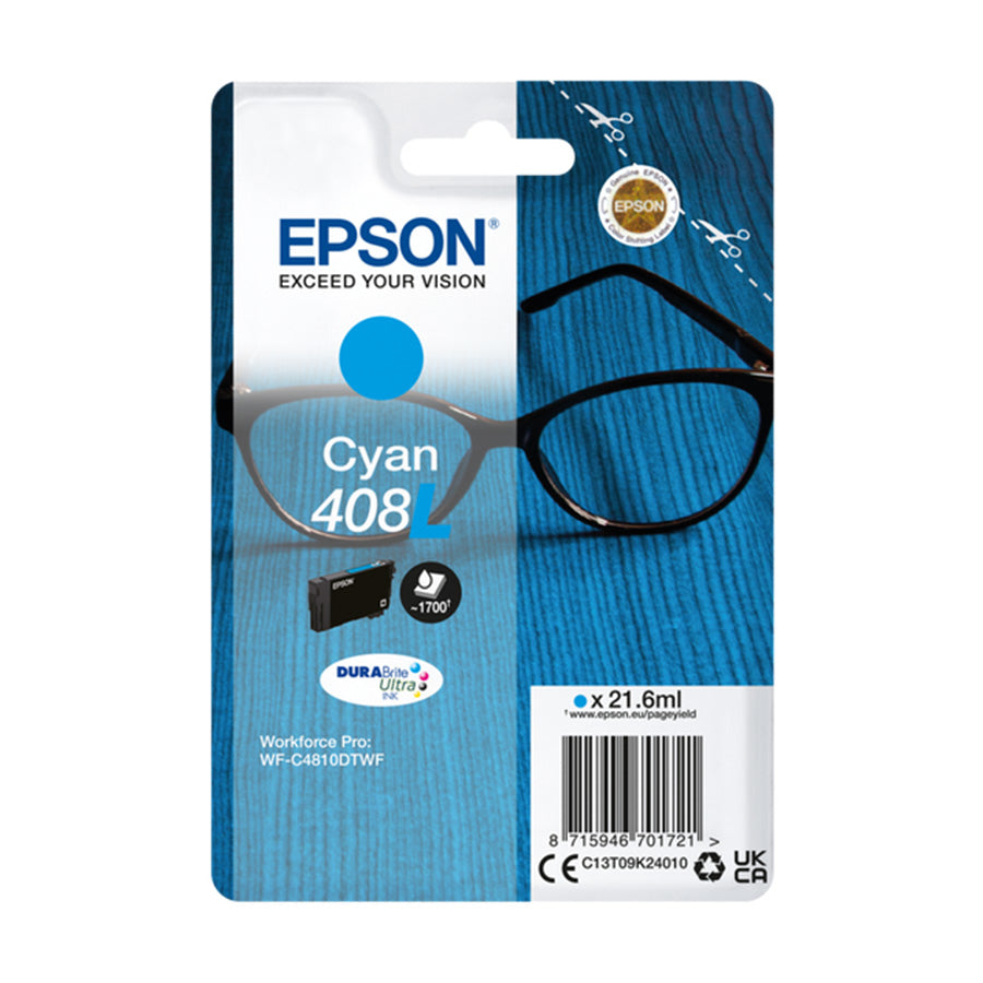 Tinta Epson DURABrite Ultra Spectacles 408/L Cy